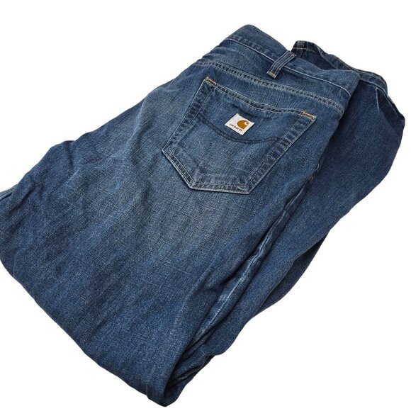 Carhartt Loose Straight Leg Denim Blue Jeans Size 40X32‎ Men's - Picture 1 of 8